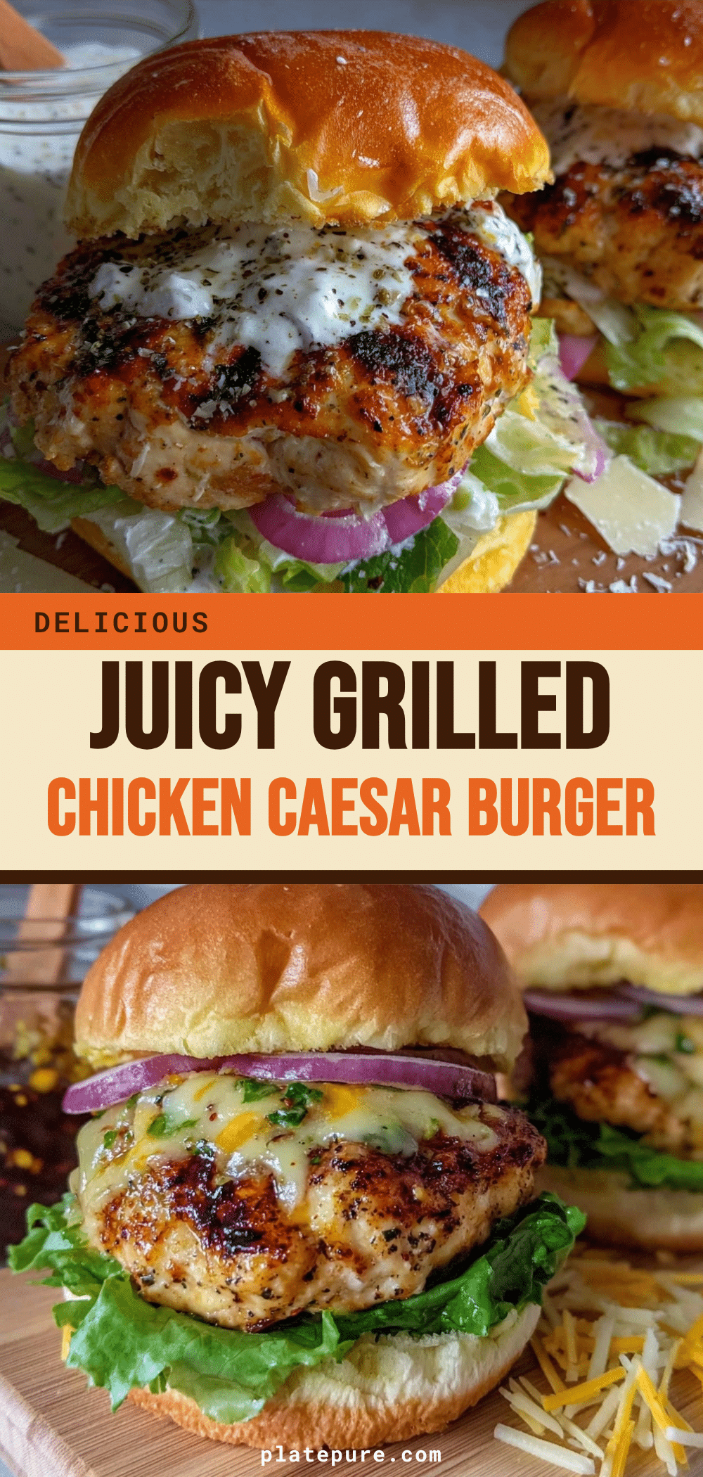 Chicken Caesar Burger recipe