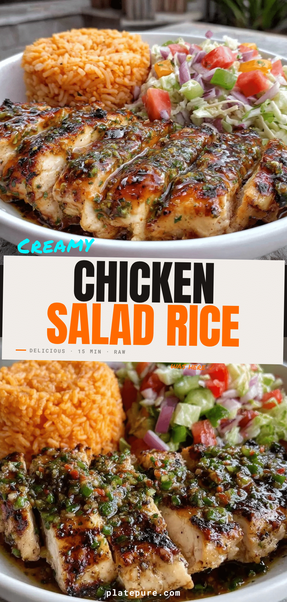 chicken salad rice bowl recipe