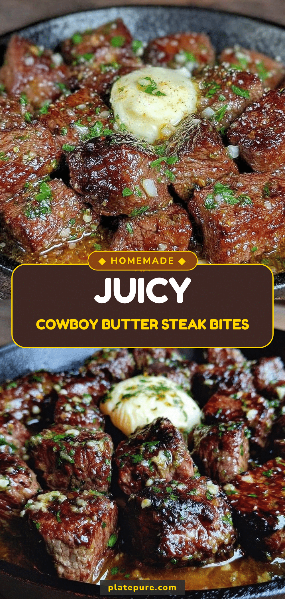 cowboy butter steak bites recipe