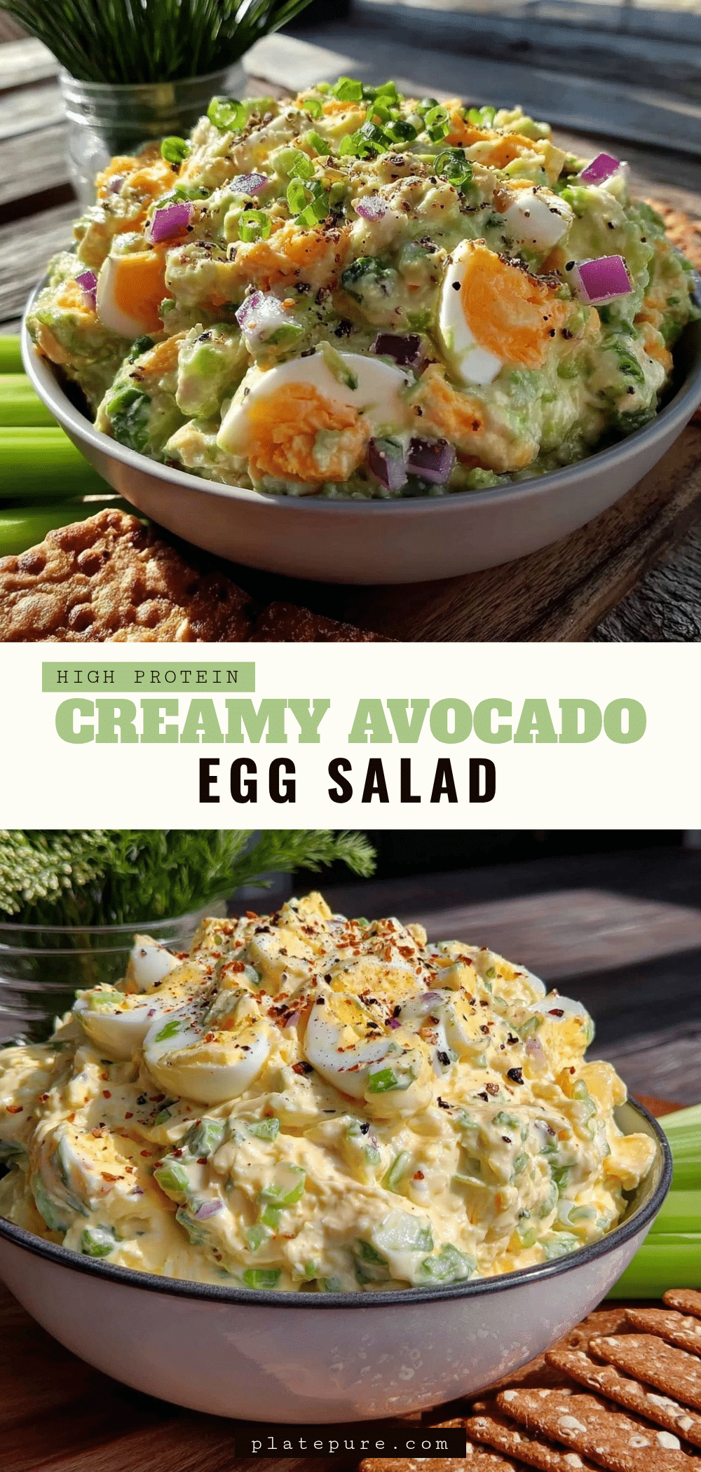 creamy avocado egg salad recipe