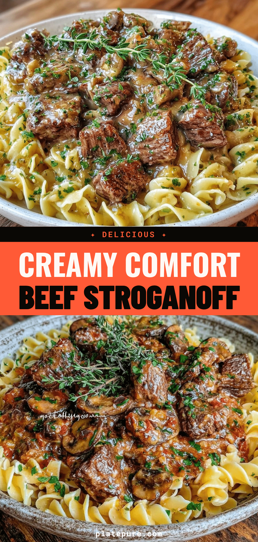 creamy beef stroganoff with mushrooms recipe