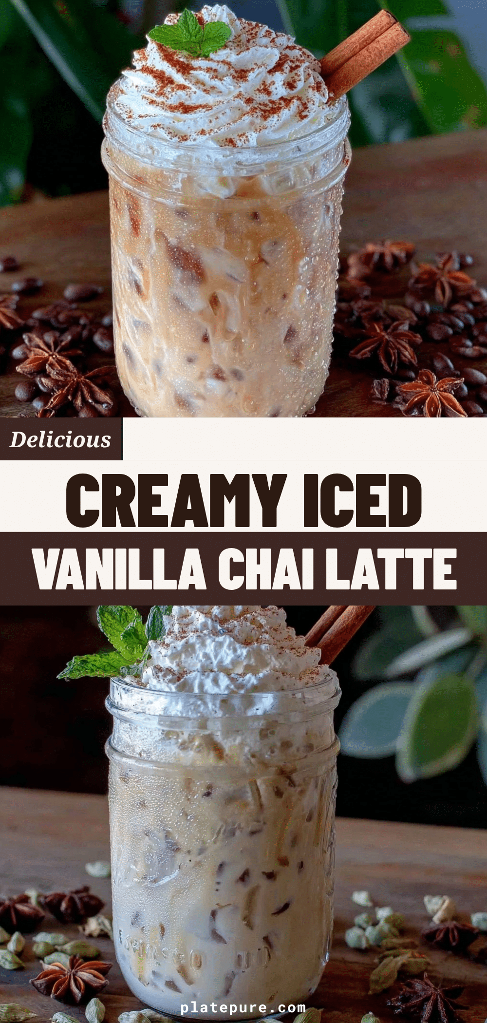 creamy iced vanilla chai latte recipe