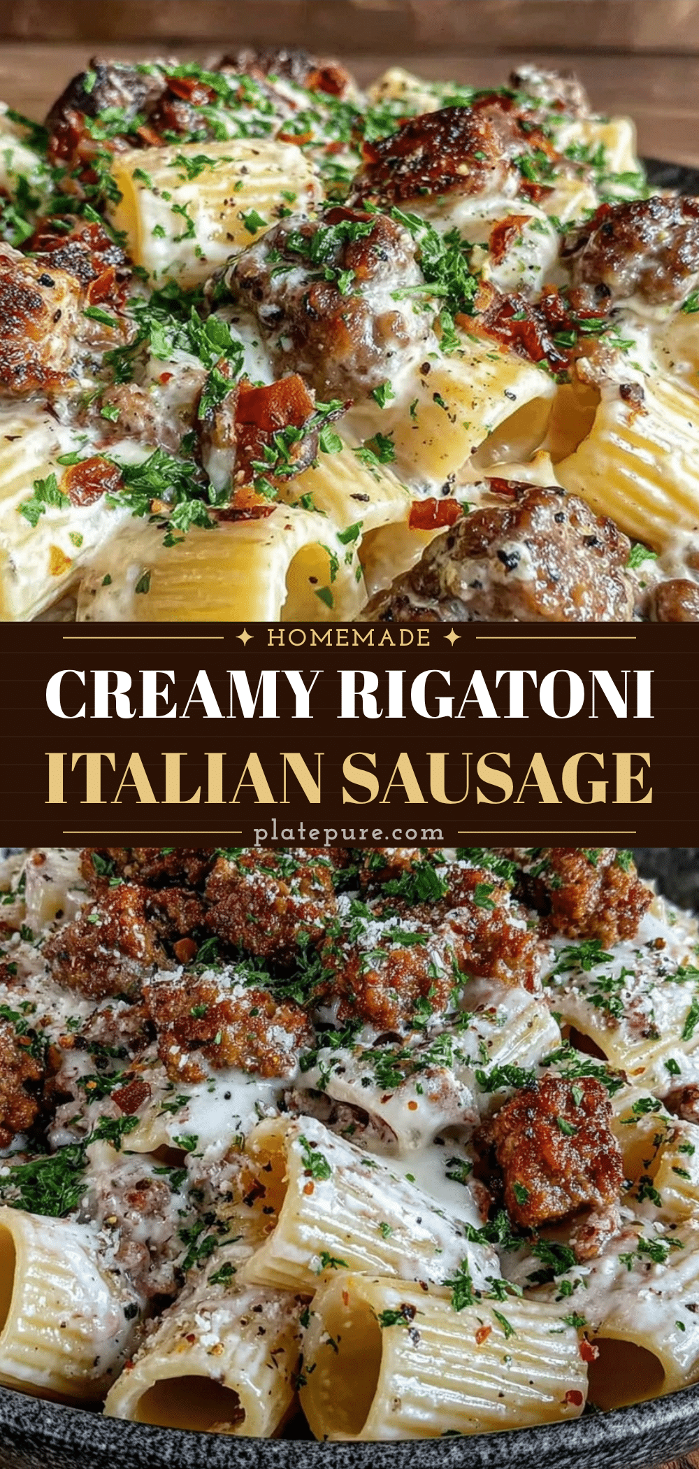 creamy rigatoni with italian sausage recipe