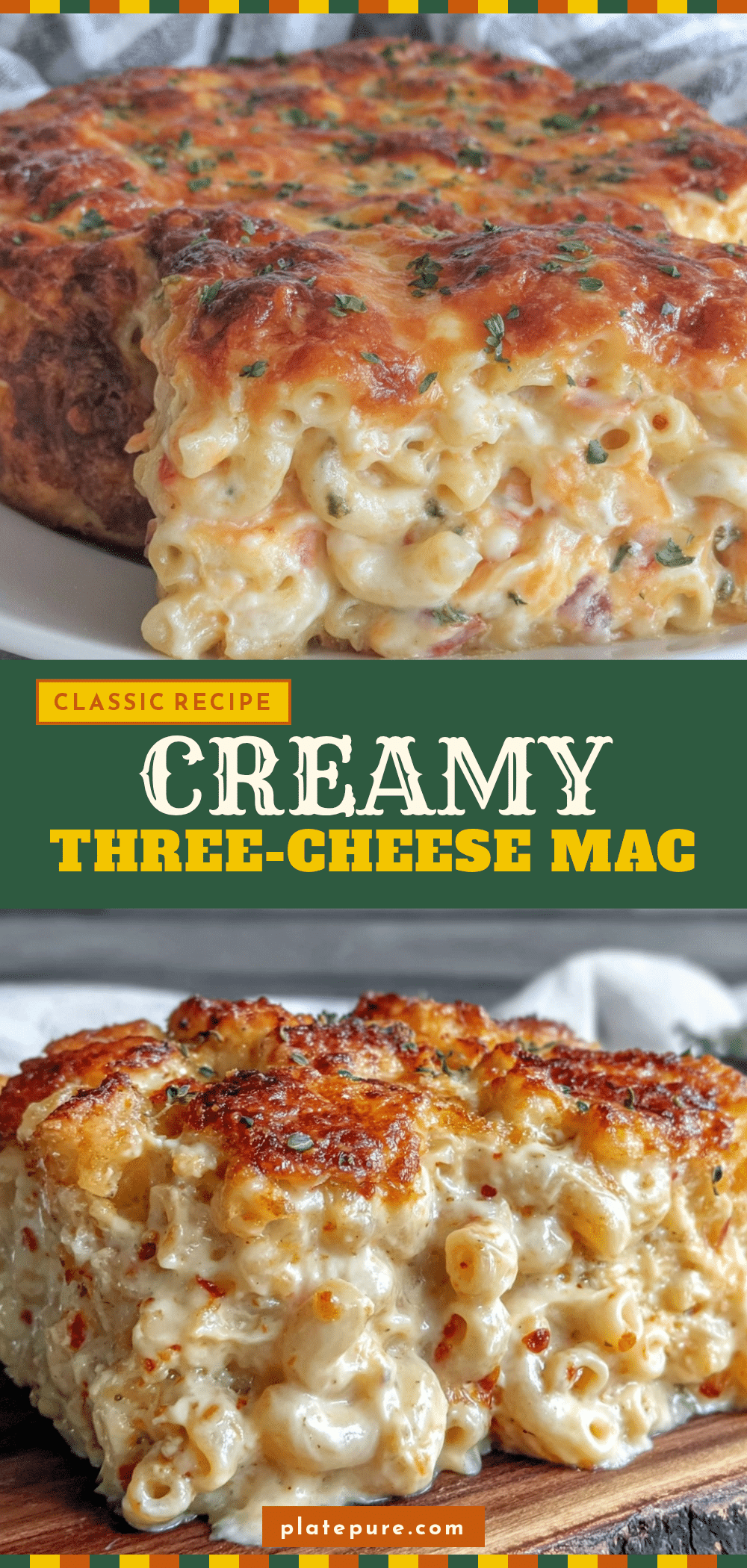 creamy three cheese mac and cheese recipe