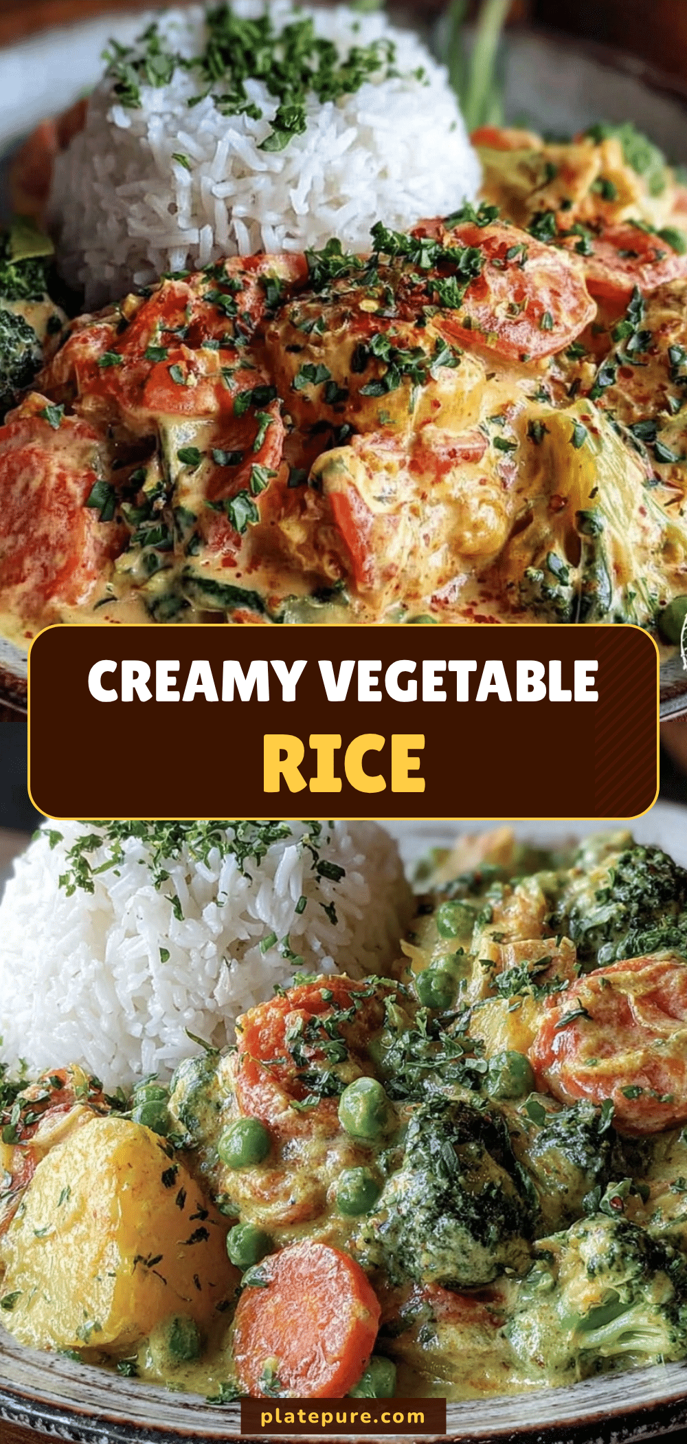 creamy vegetable rice recipe