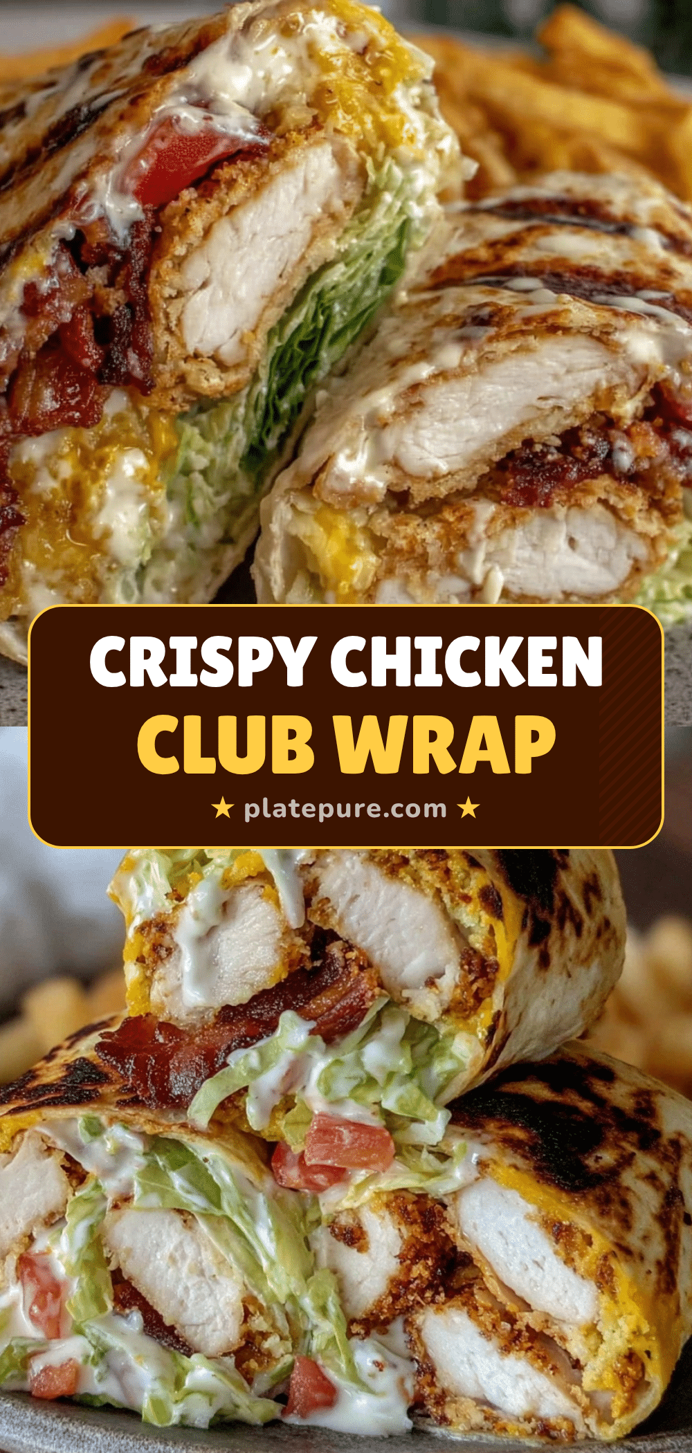 crispy chicken club wrap recipe