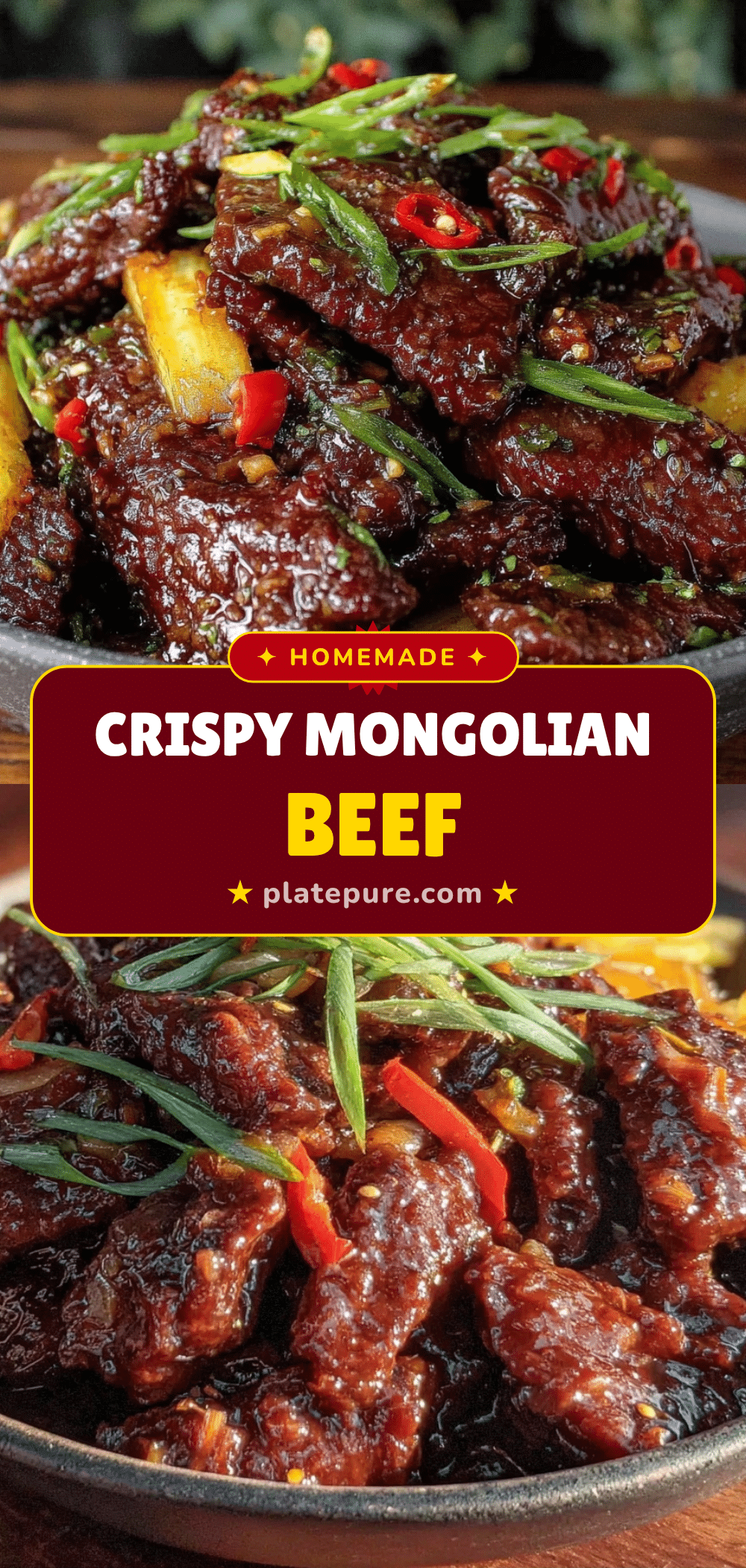 Crispy Mongolian Beef recipe