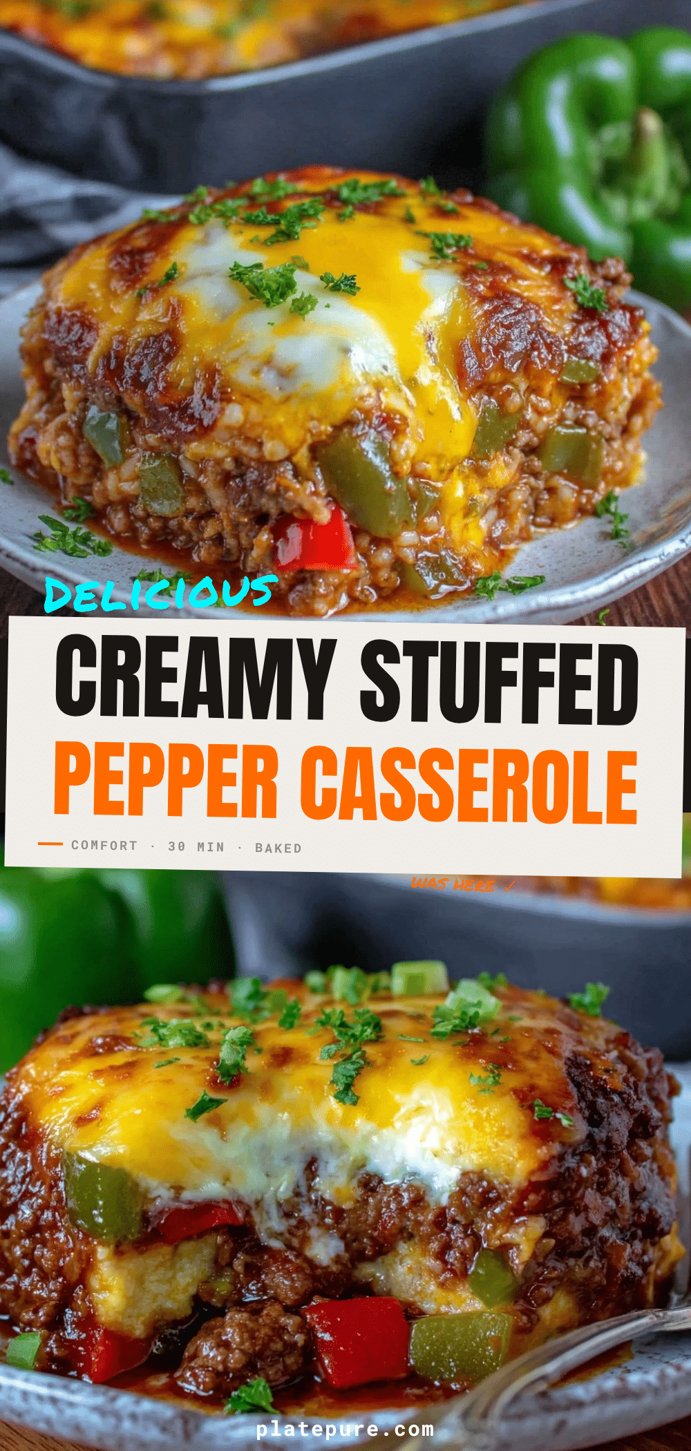 Easy Stuffed Pepper Casserole recipe
