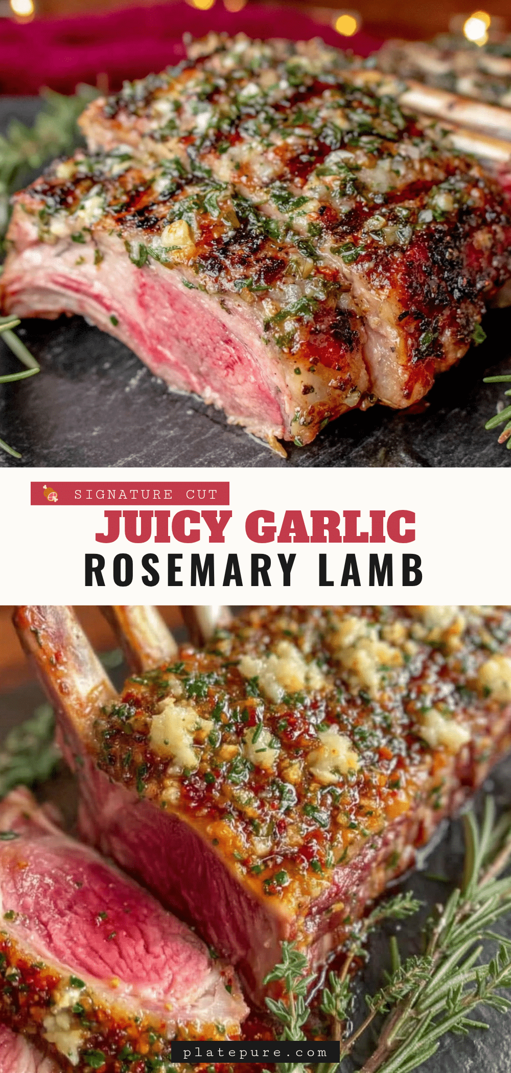 grilled garlic rosemary lamb rack recipe