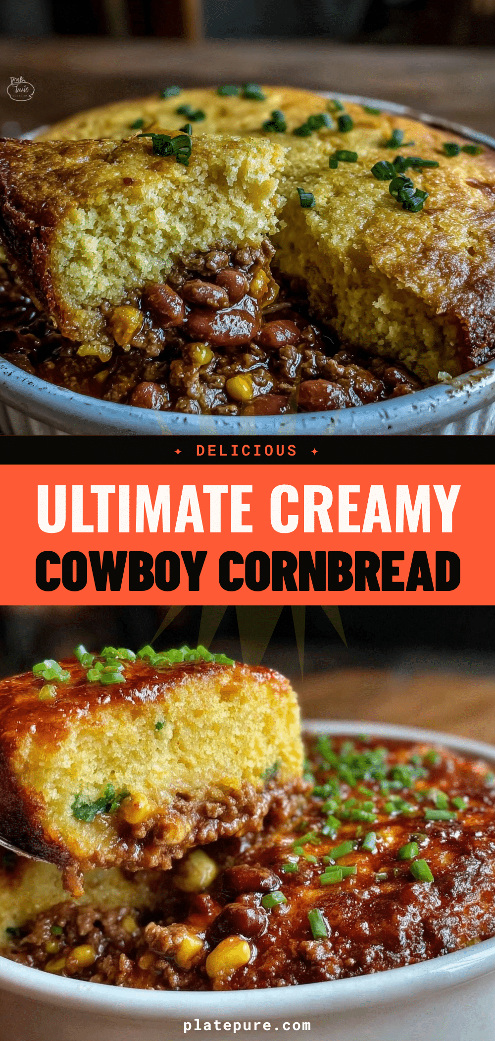 Hearty Cowboy Cornbread Casserole recipe