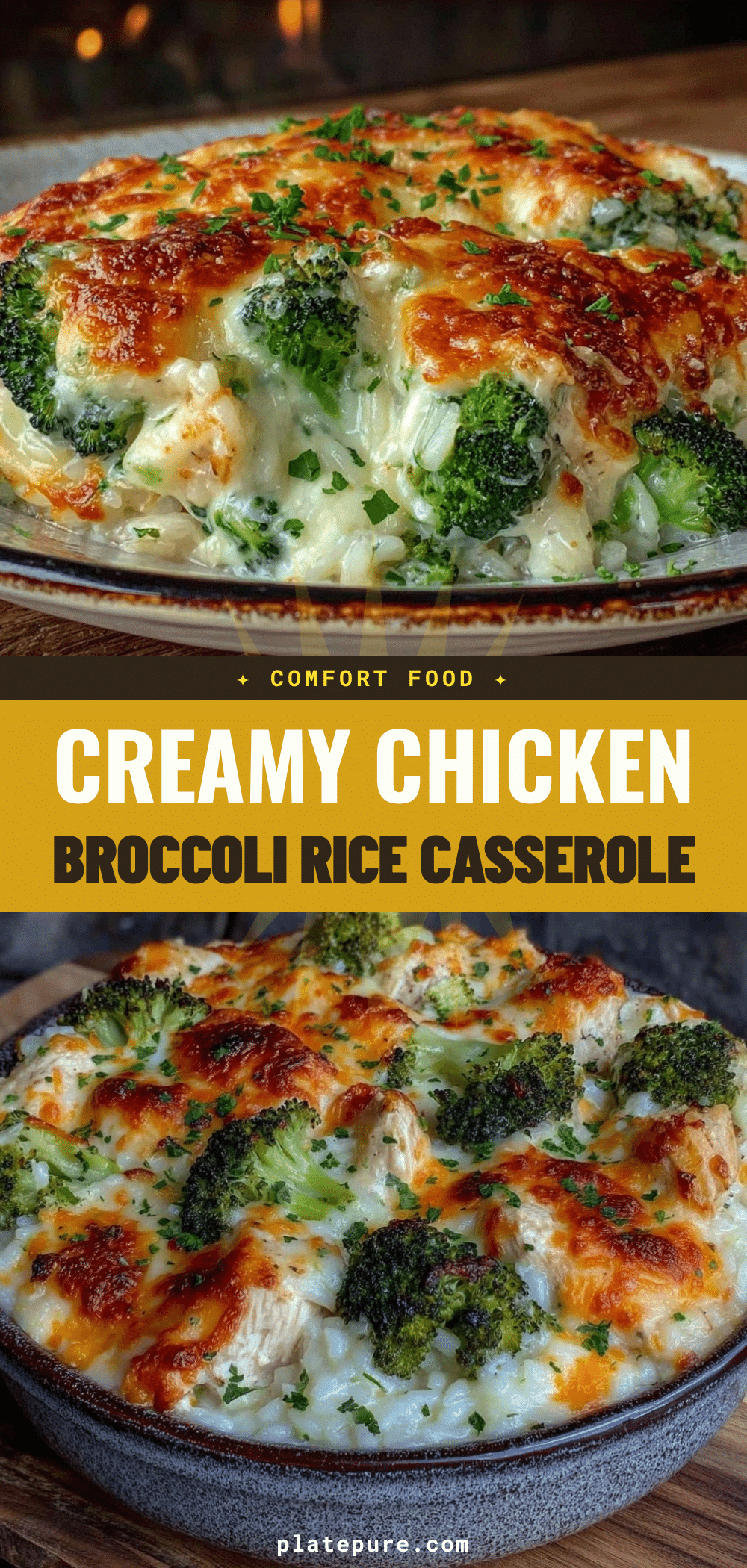 Homemade Chicken Broccoli Rice Casserole recipe