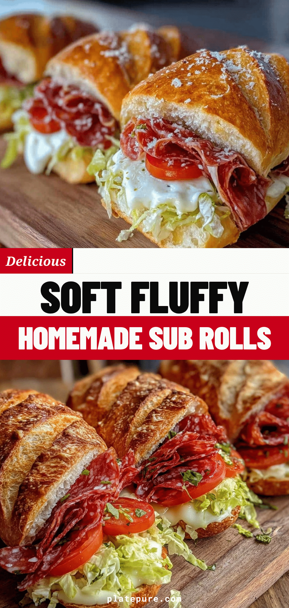 homemade sub rolls recipe