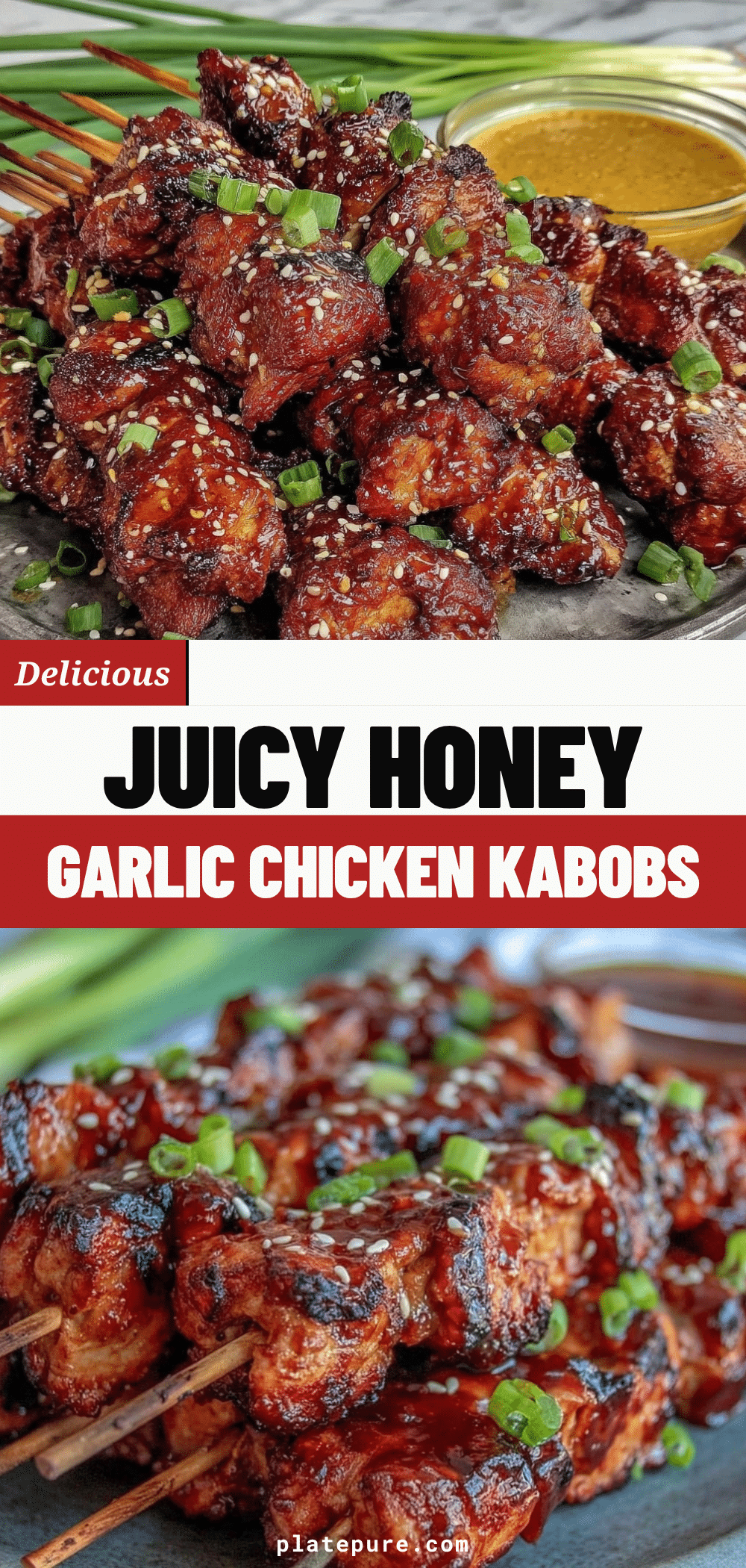 honey garlic chicken kabobs recipe