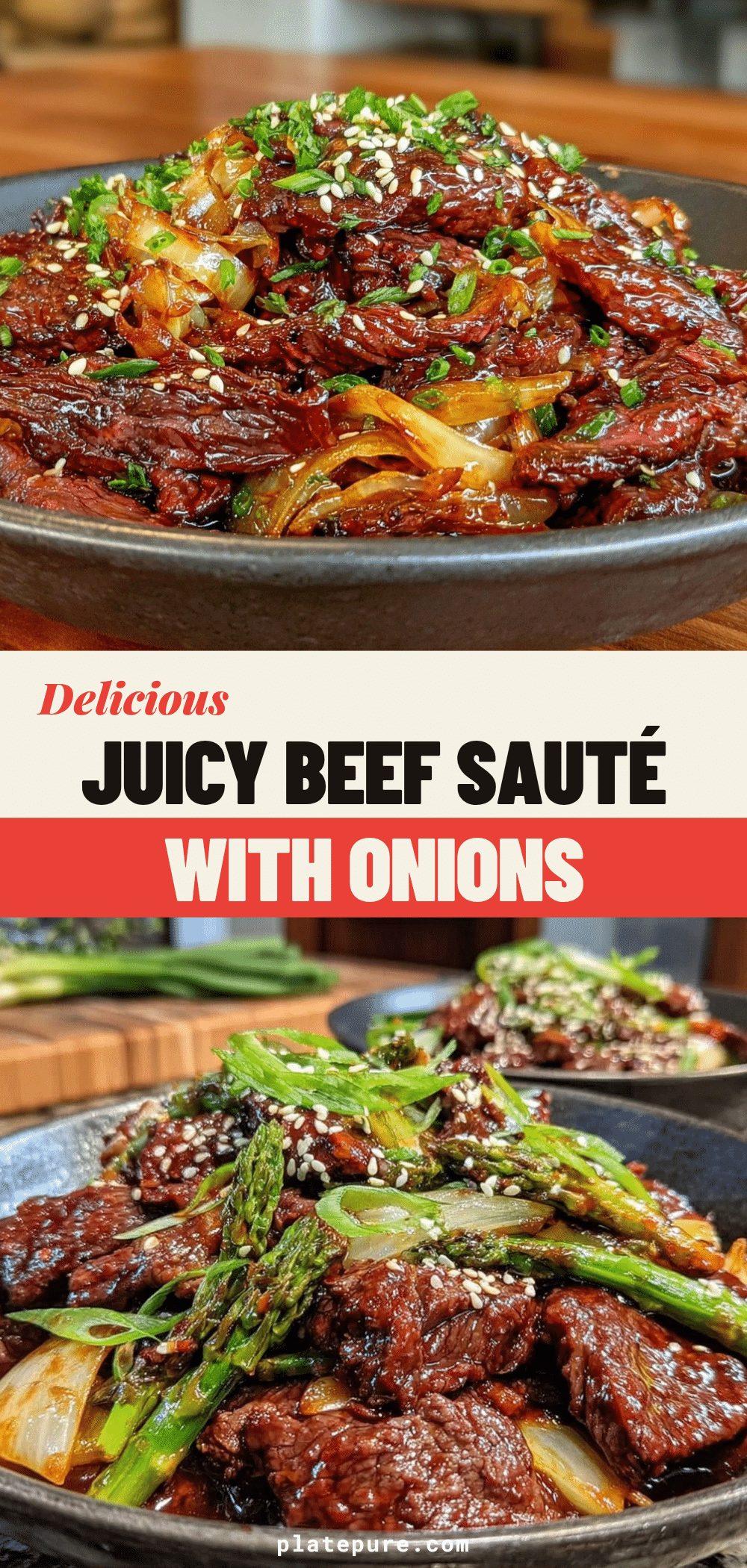 juicy beef sauté with onions recipe