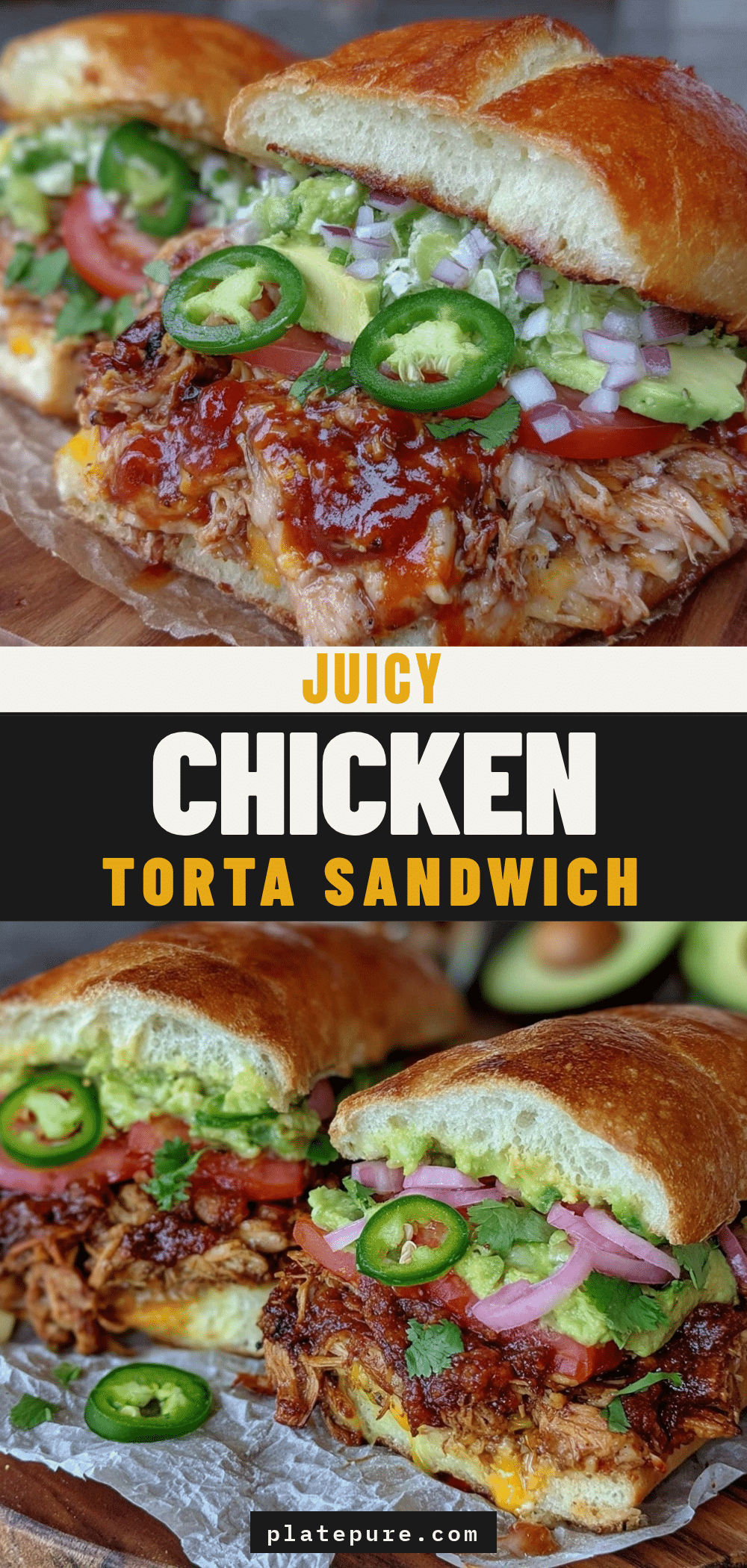 juicy chicken torta sandwich recipe