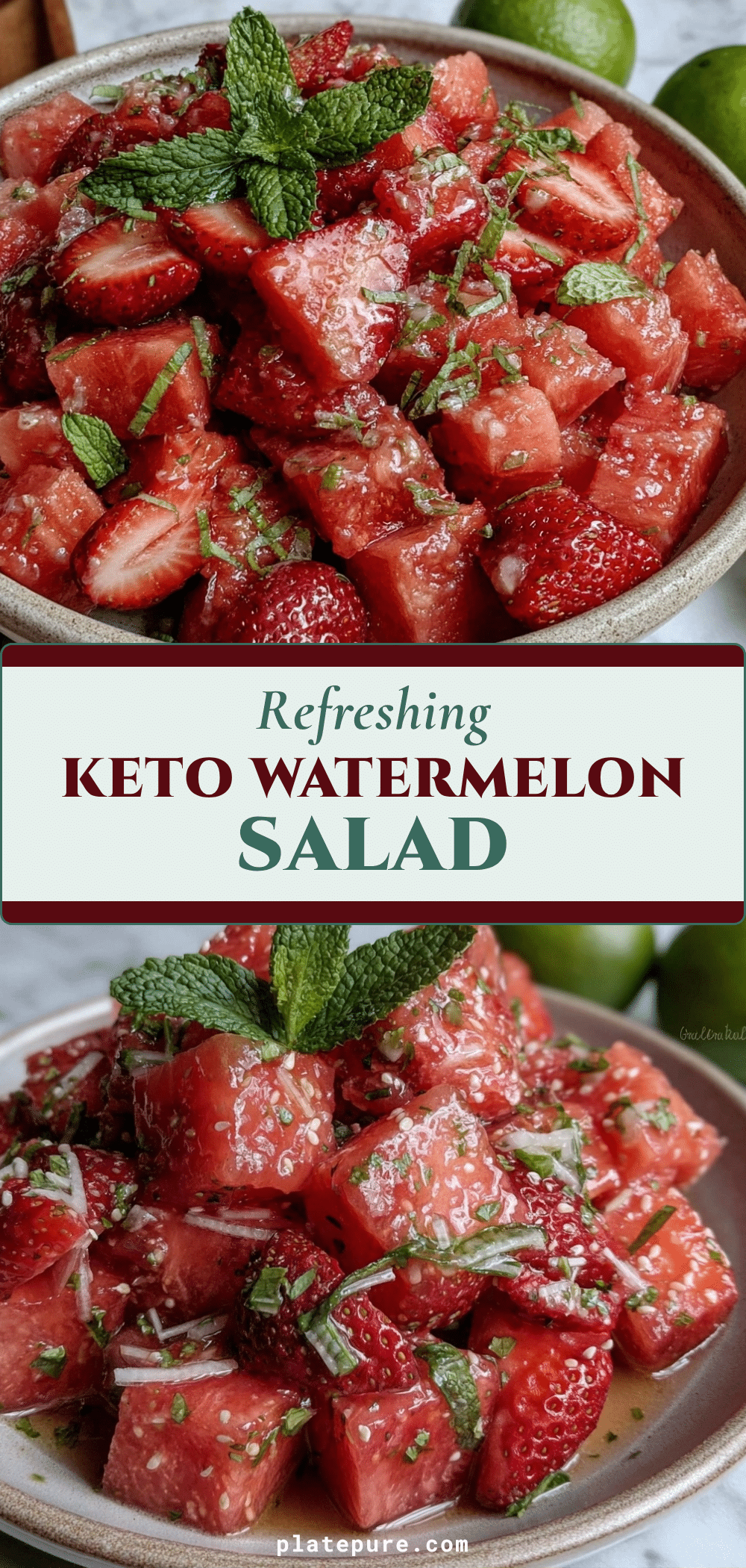 keto watermelon fruit salad recipe