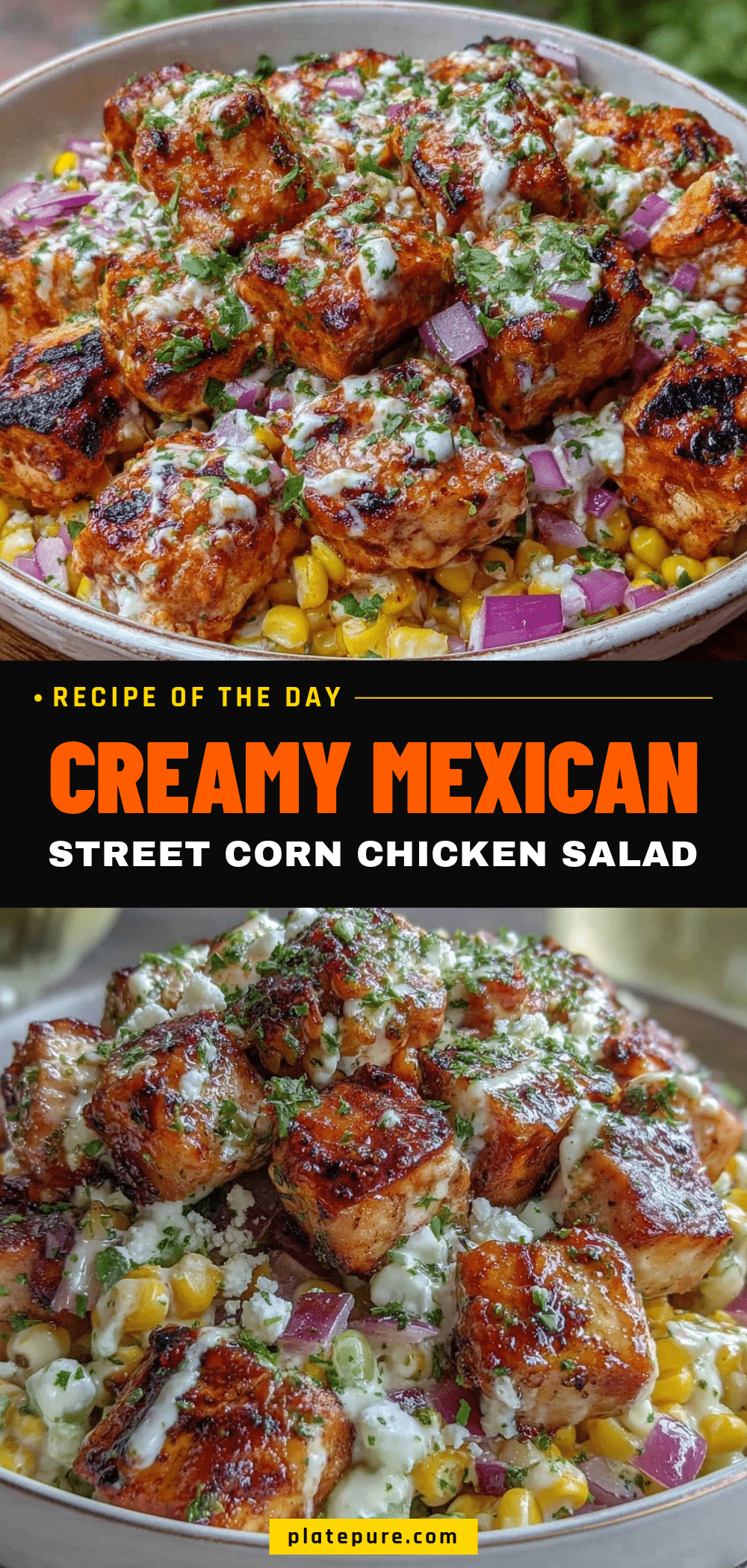 Mexican Street Corn Chicken Salad recipe