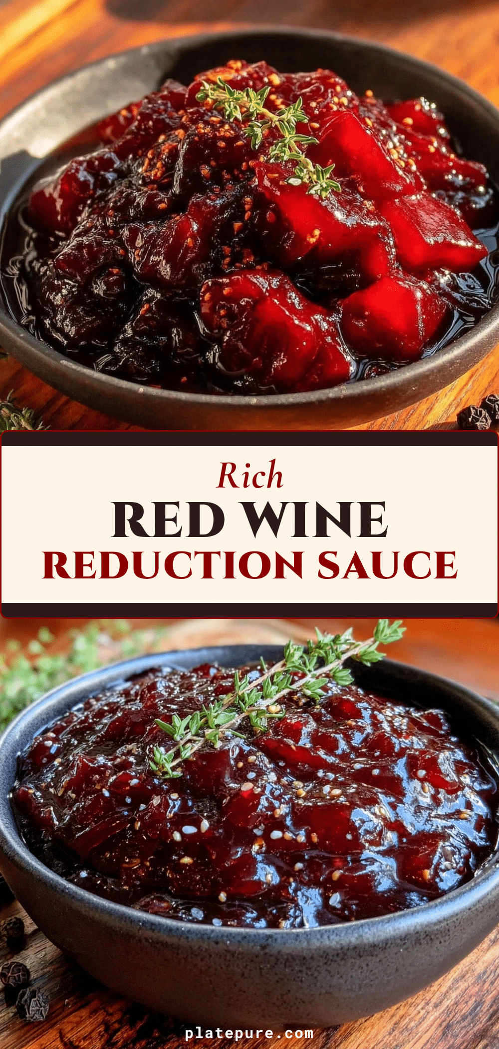 red wine reduction sauce recipe