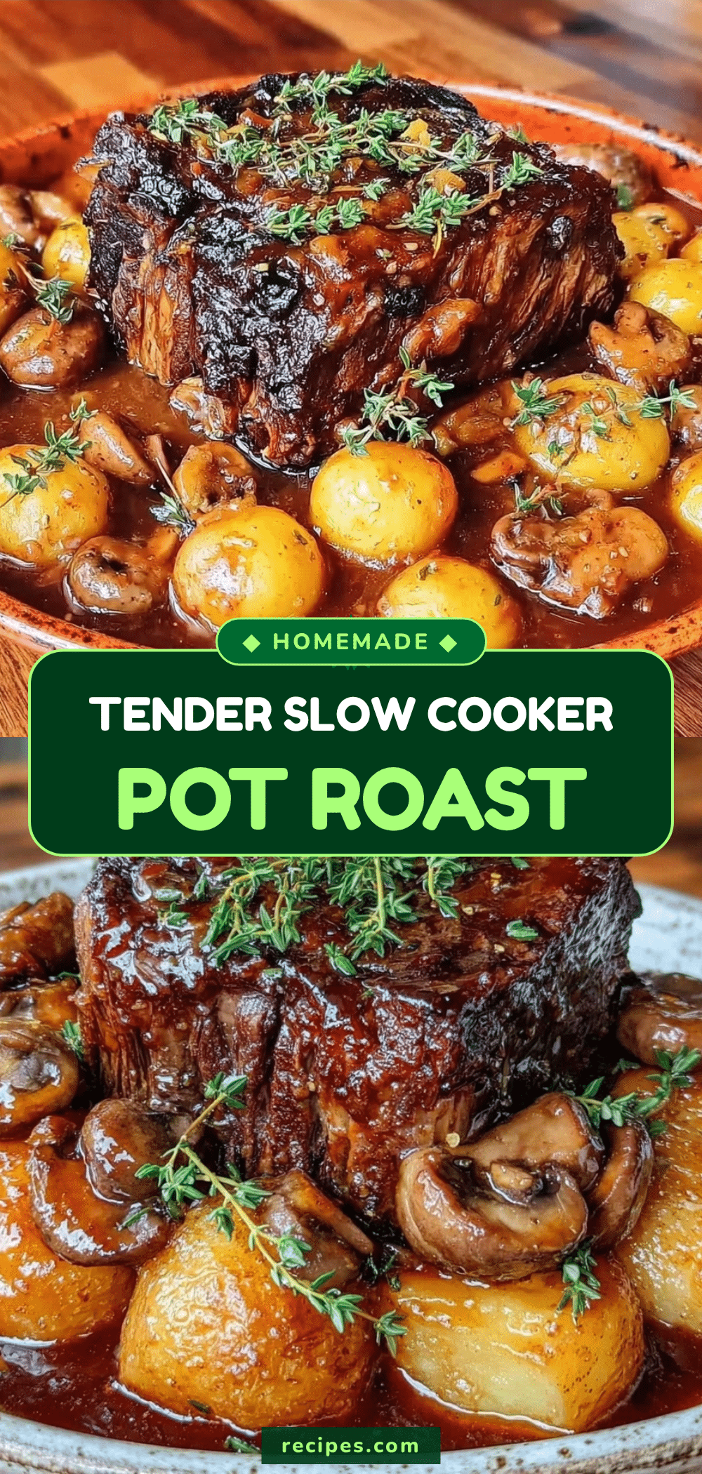 slow cooker pot roast recipe