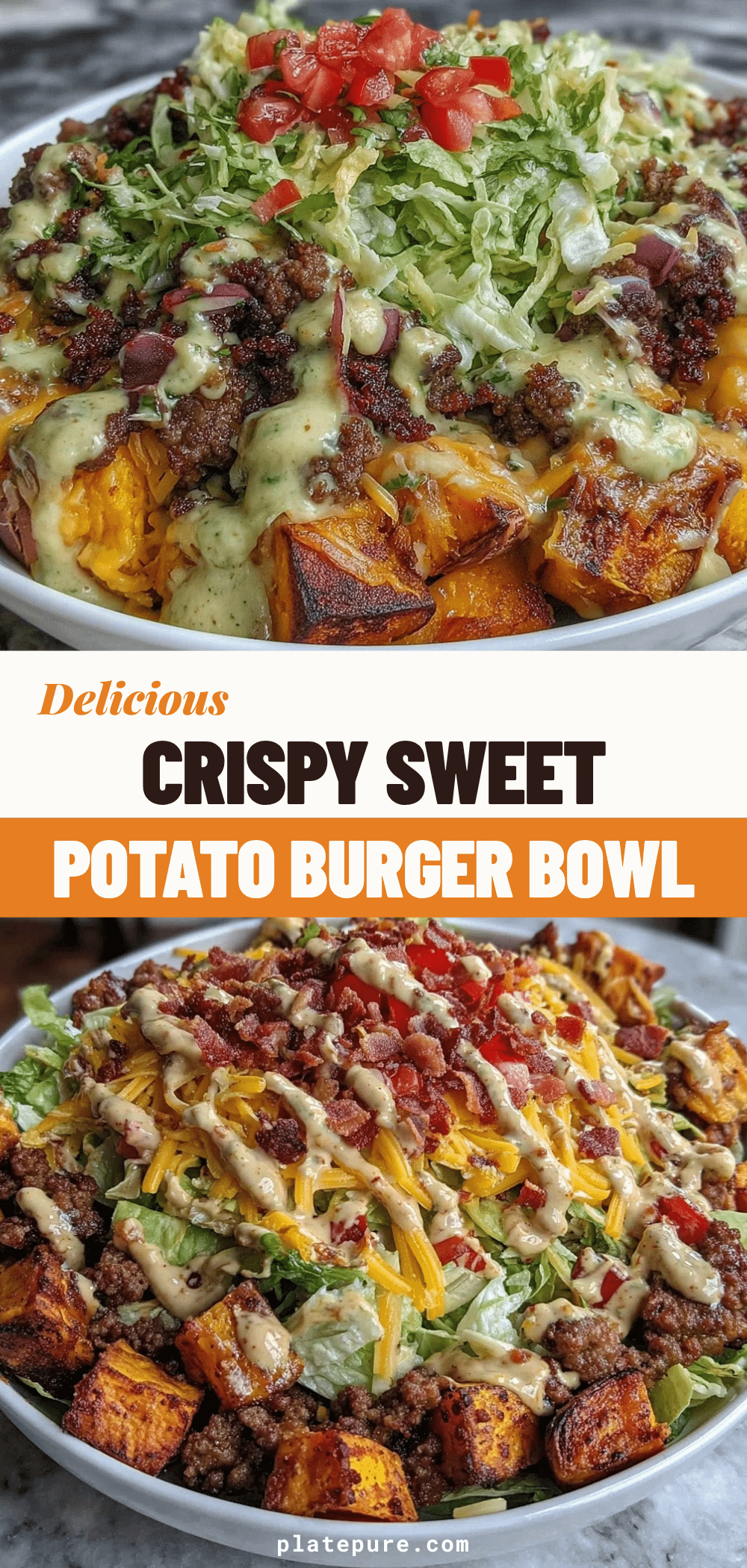 sweet potato burger bowl recipe