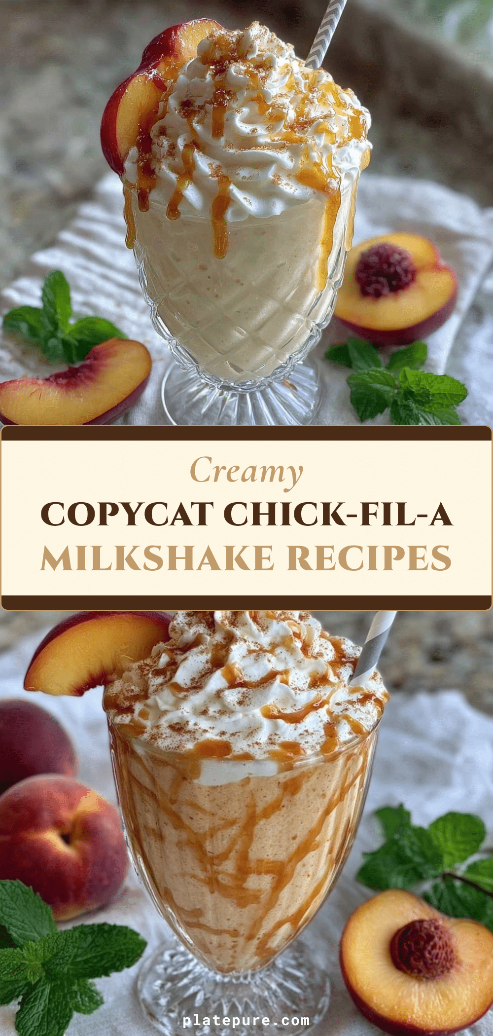 Chick-Fil-A peach milkshake recipe