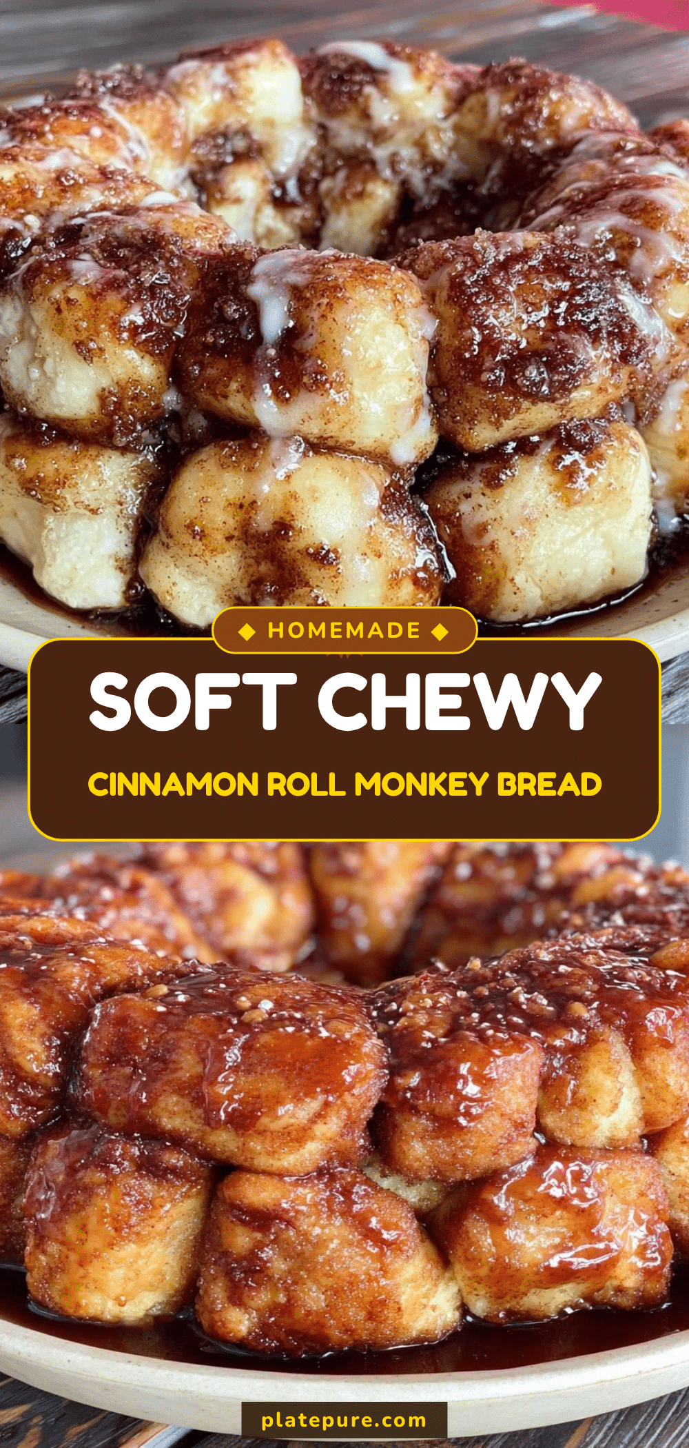 Cinnamon Roll Monkey Bread Bake recipe