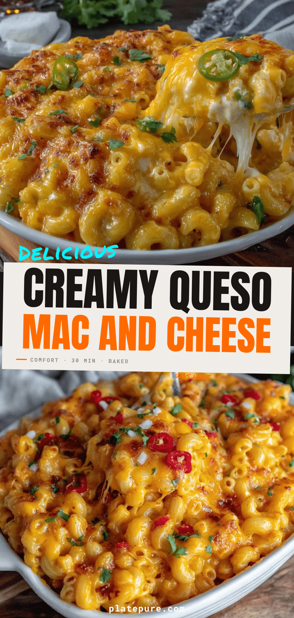 Creamy Queso Mac And Cheese recipe