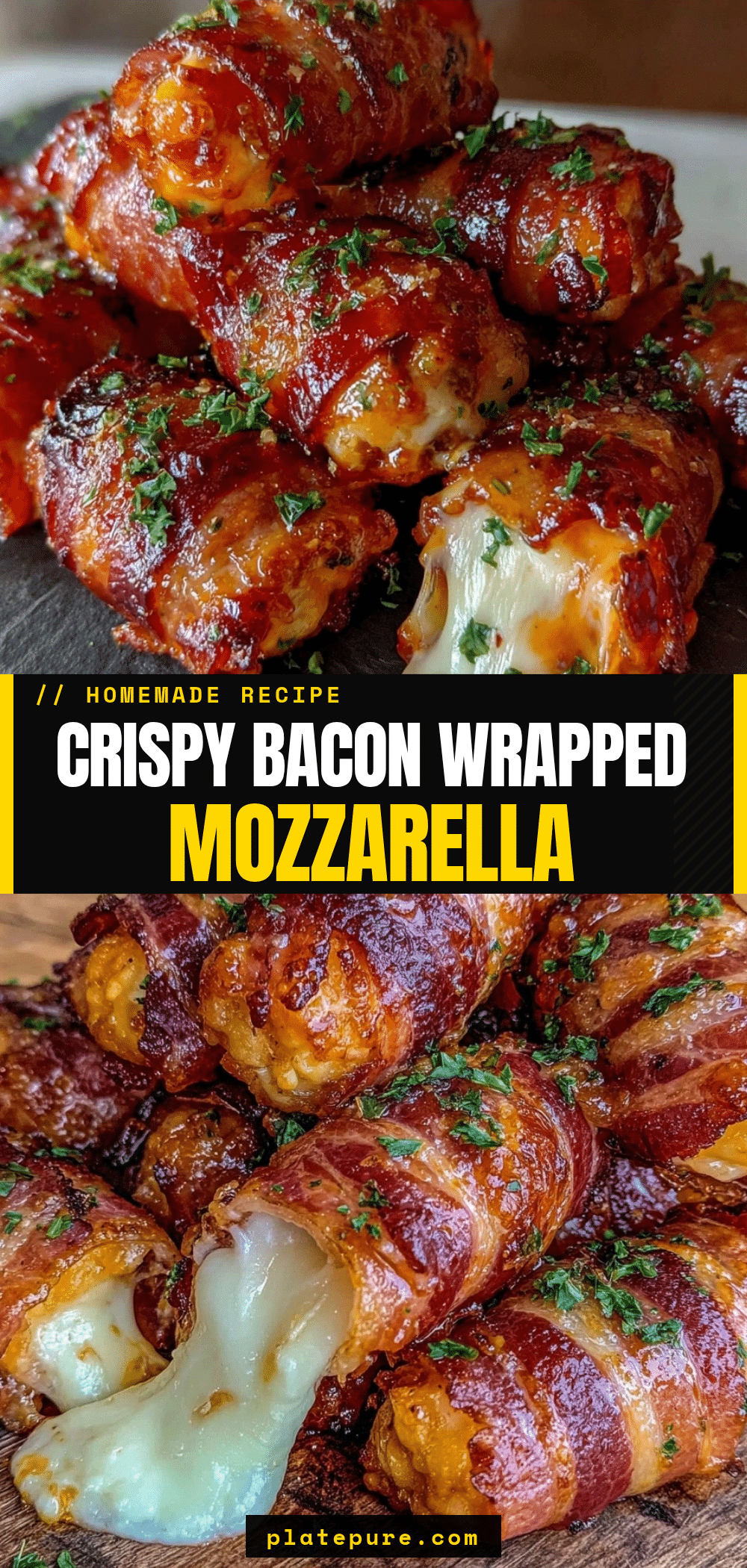 crispy bacon mozzarella sticks recipe