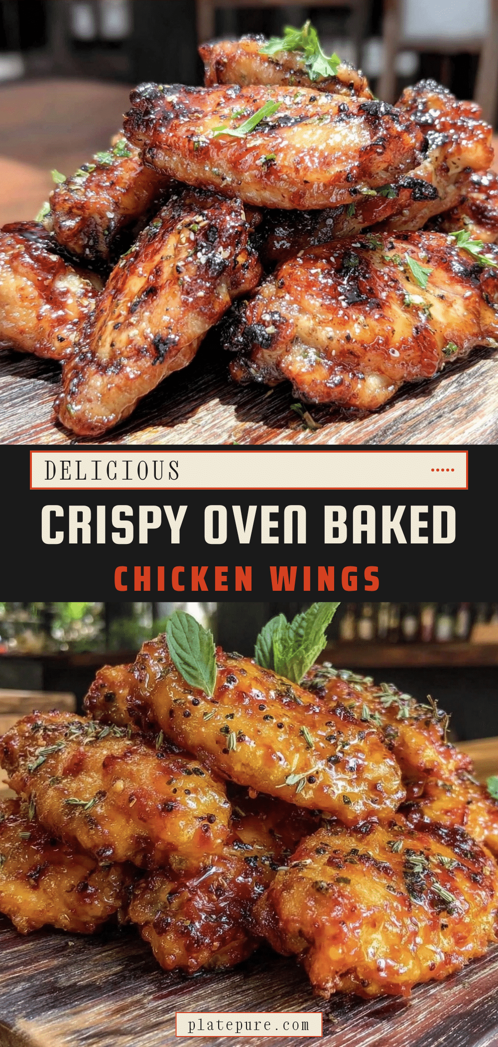 crispy oven baked chicken wings recipe