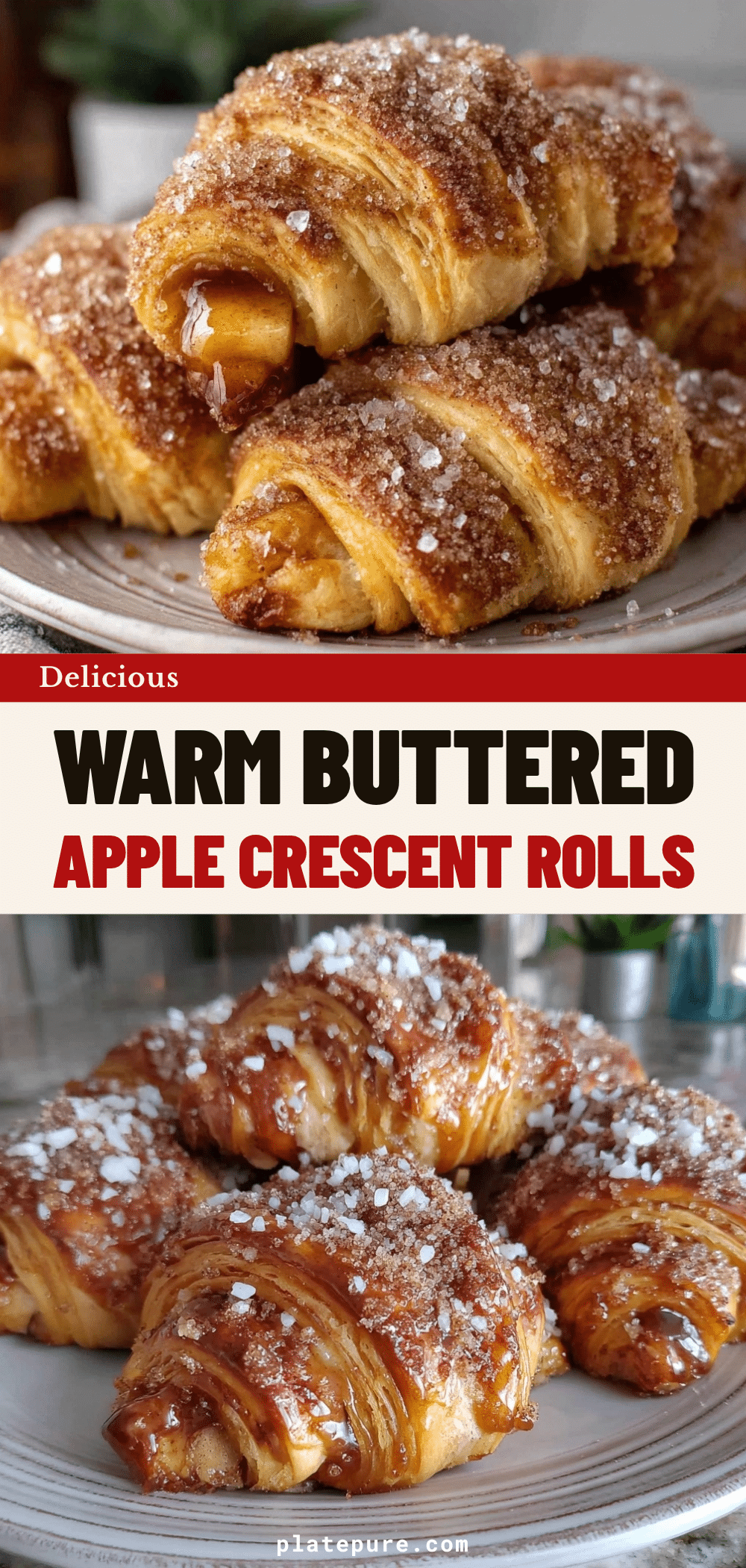 flaky apple crescent rolls recipe