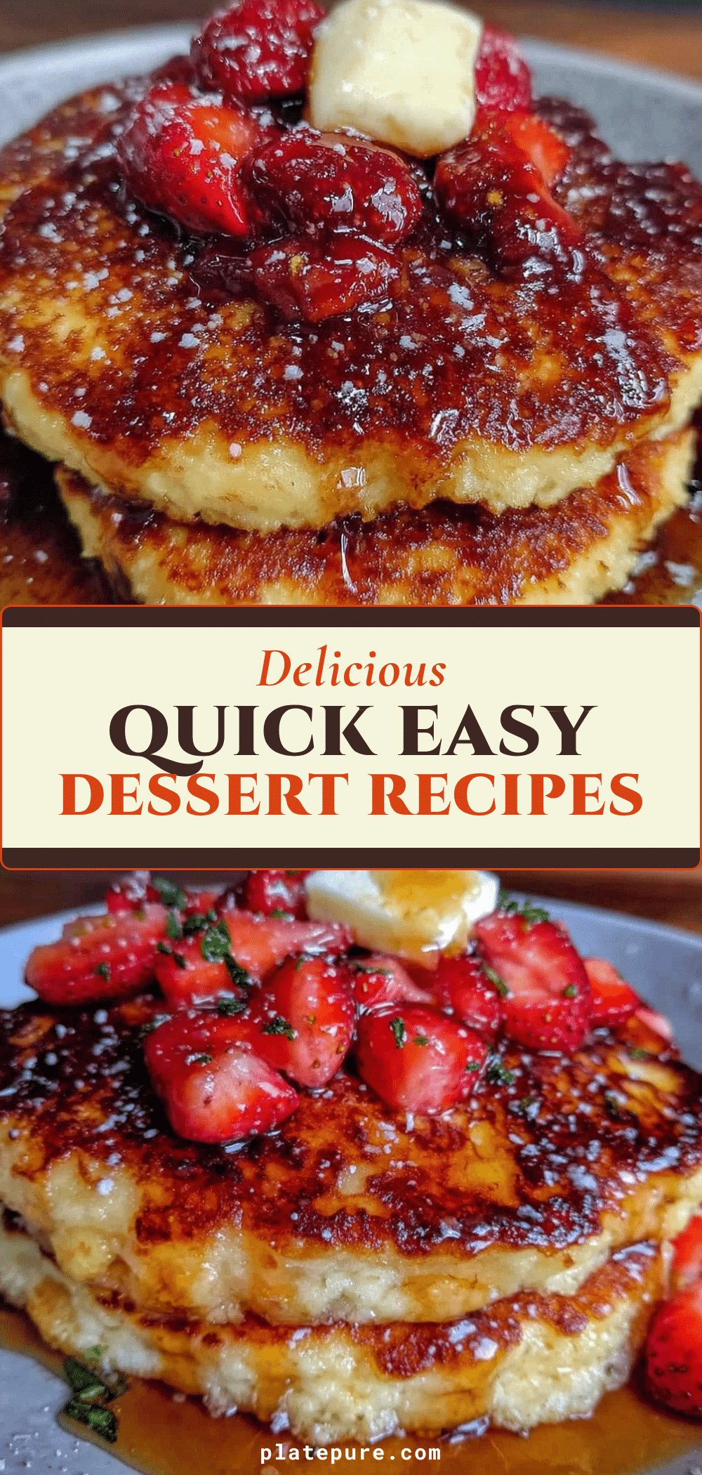 fluffy strawberry pancakes recipe