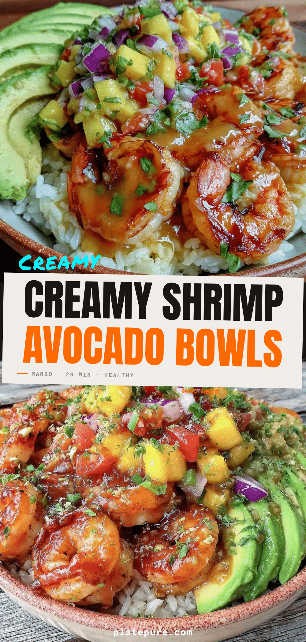 juicy shrimp avocado bowl recipe