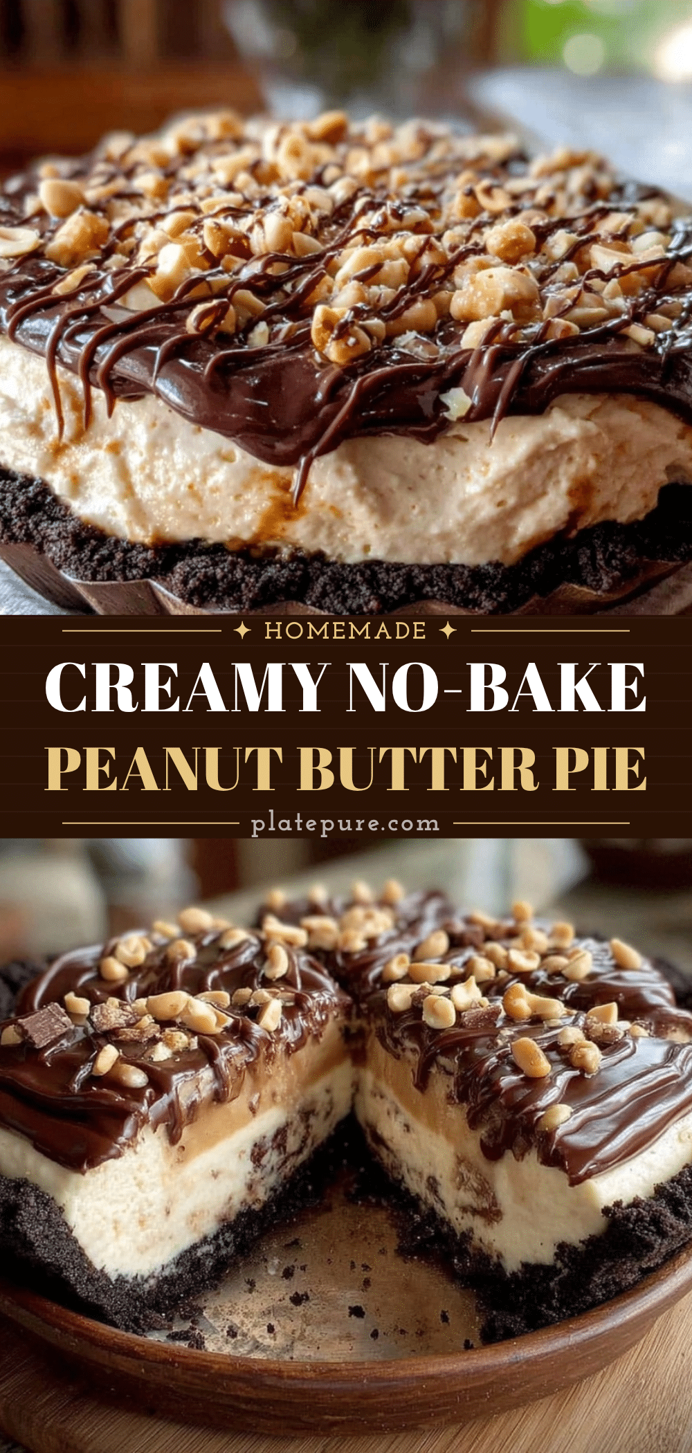 no bake peanut butter pie recipe