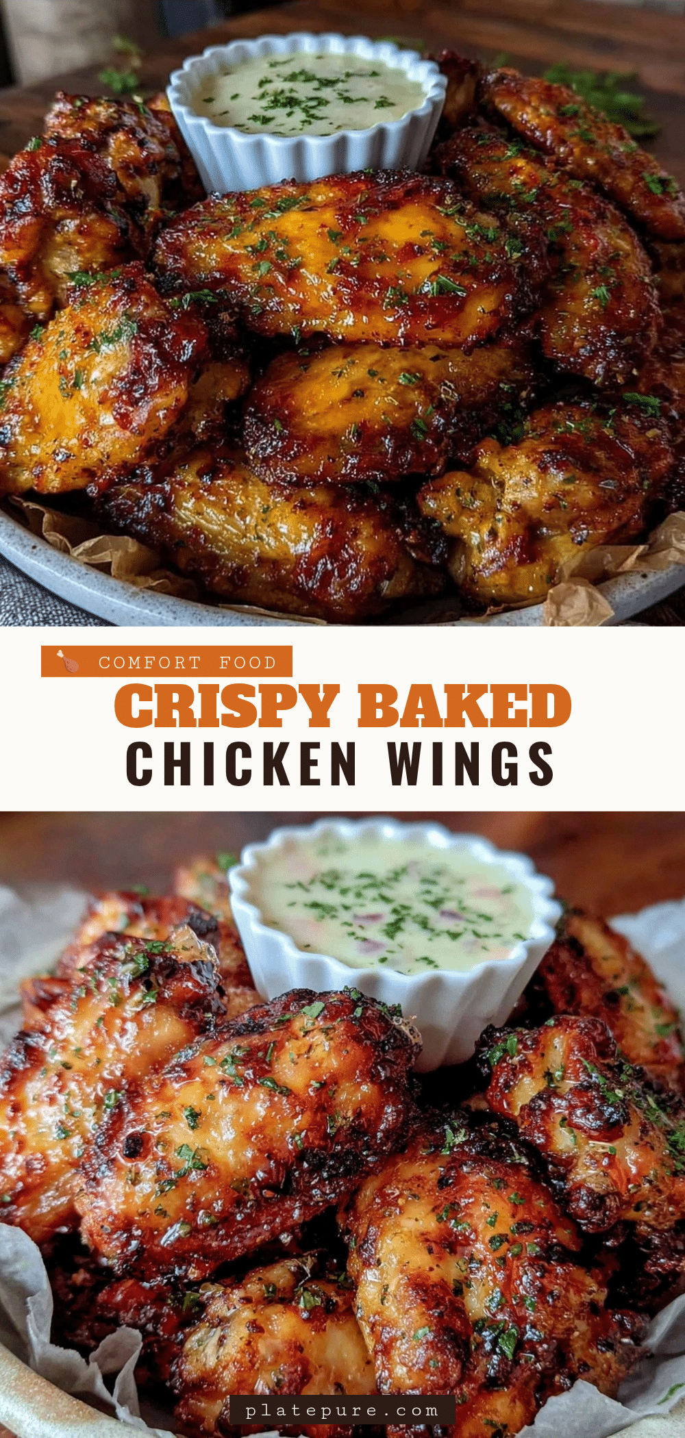 Oven Baked Chicken Wings recipe
