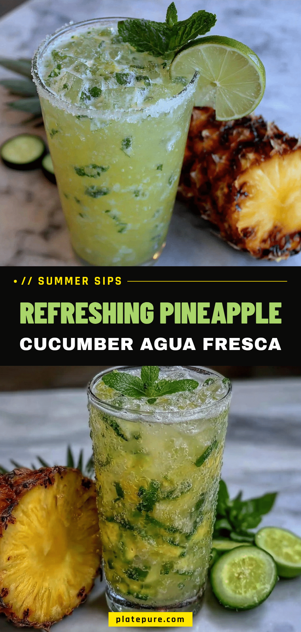 pineapple cucumber agua fresca recipe