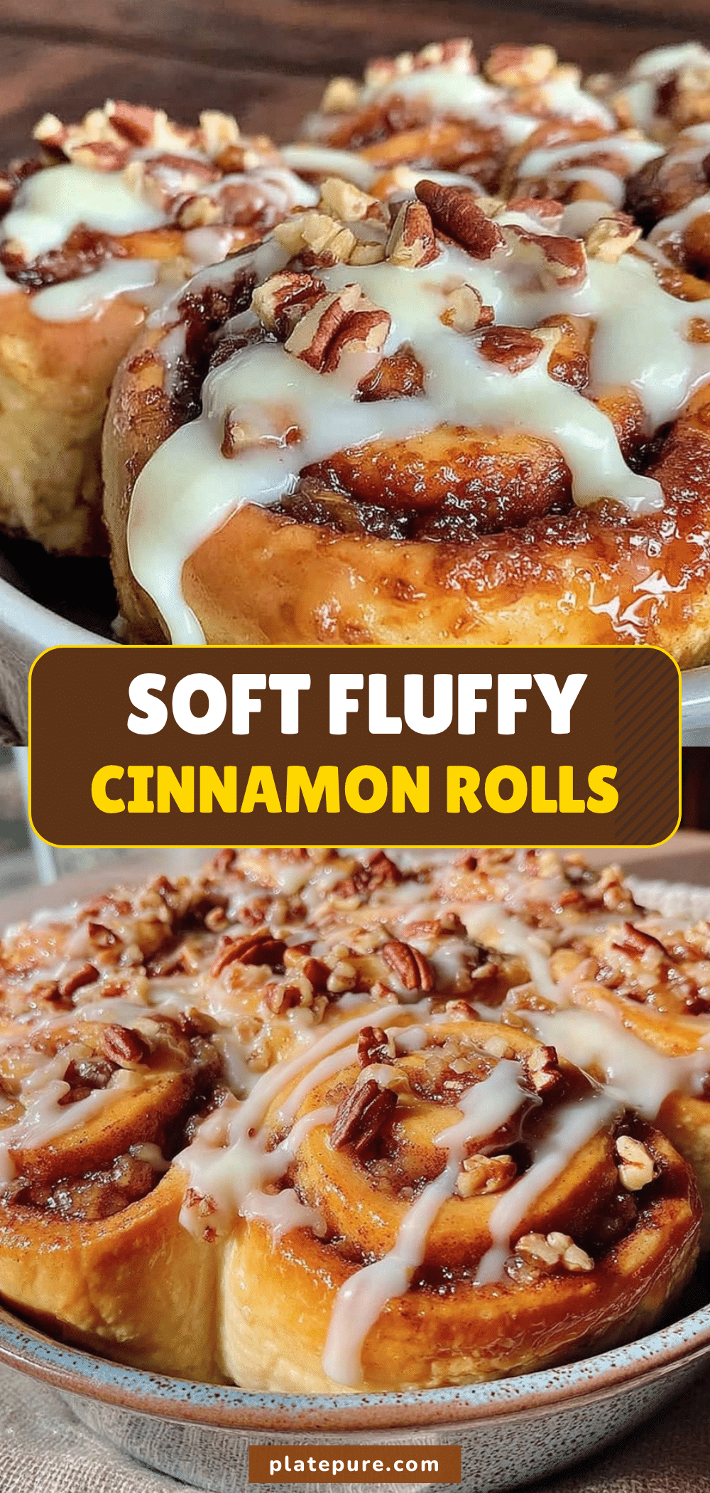 soft fluffy cinnamon rolls with blueberry recipe