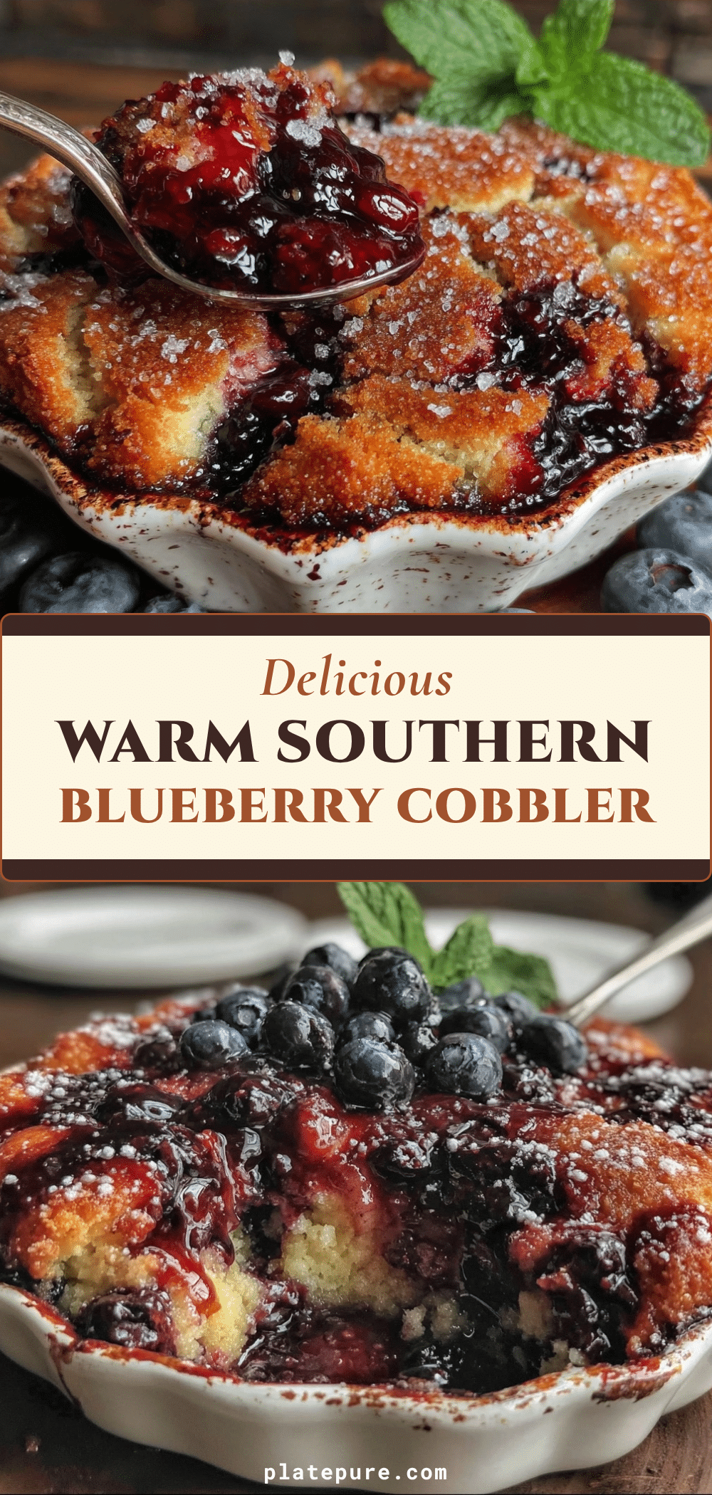Southern Blueberry Cobbler recipe
