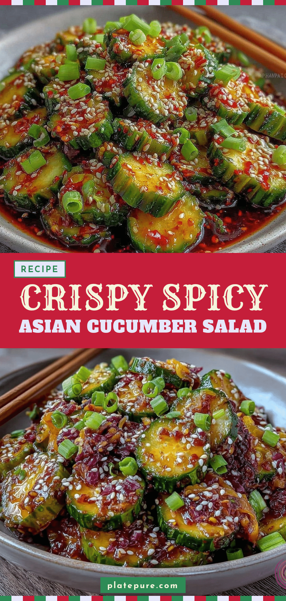 Spicy Asian Cucumber Salad recipe