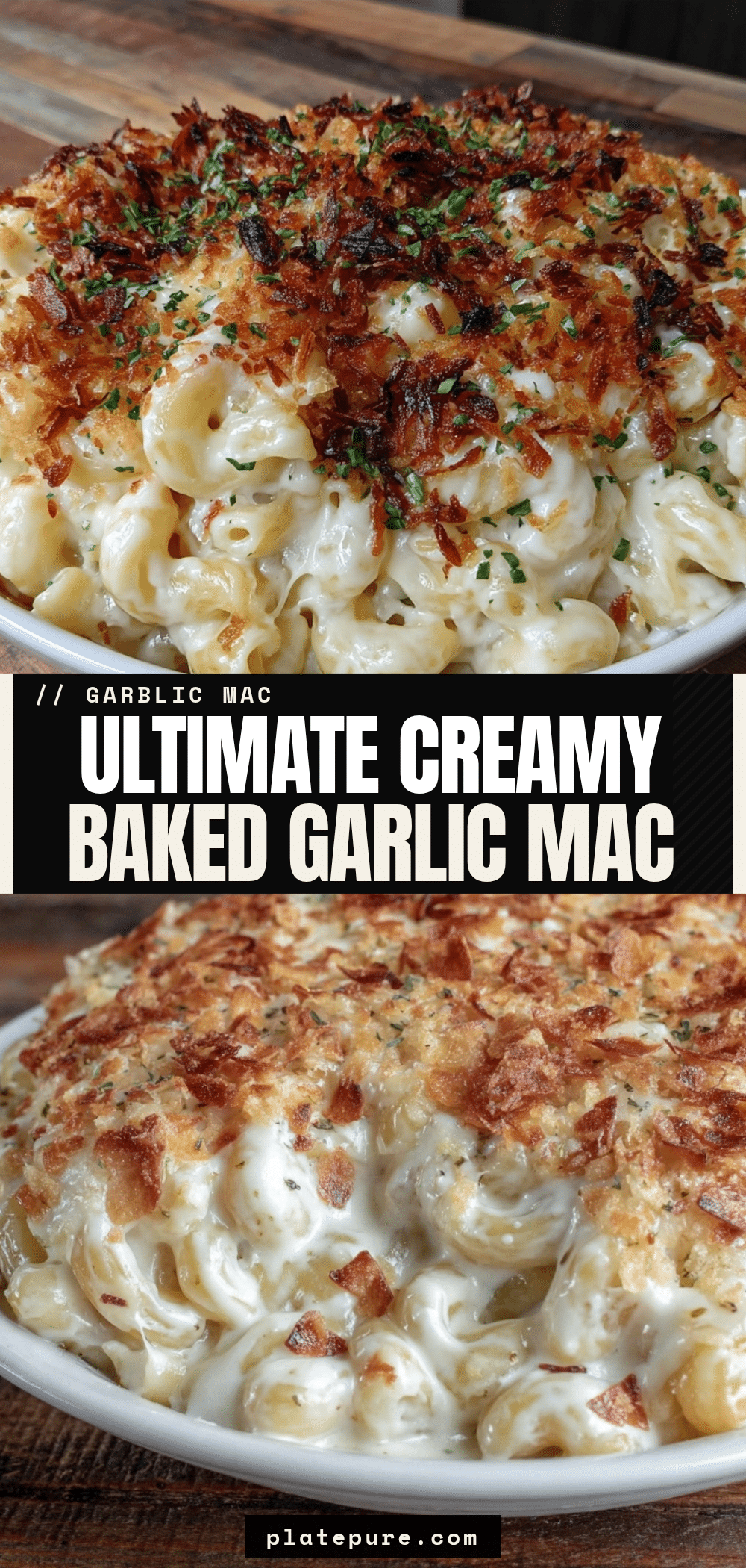 Ultimate Baked Garlic Mac And Cheese recipe